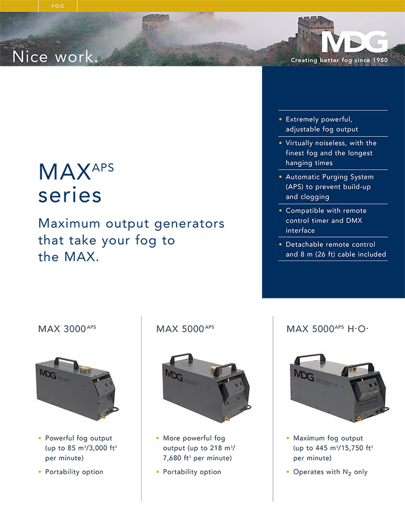 MAX APS Series Product Data